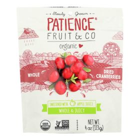 Patience Fruit And Co Whole Cranberries - Dried - Case Of 8 - 4 Oz