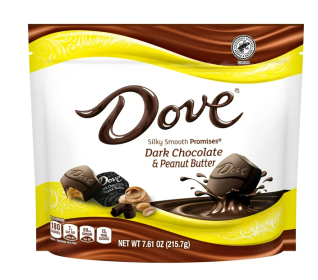 Dove Promises Peanut Butter & Dark Chocolate Candy - 7.61 oz Bag