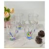 Rainbow Diamond Acrylic Glasses Drinking Set of 4 Hi Ball (17oz), Plastic Drinking Glasses, BPA Free Cocktail Glasses, Drinkware Set, Drinking Water G