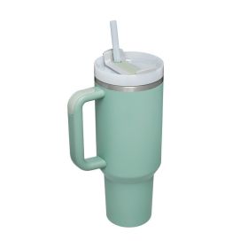 1200ml Stainless Steel Mug Coffee Cup Thermal Travel Car Auto Mugs Thermos 40 Oz Tumbler with Handle Straw Cup Drinkware New In (capacity: 1200ml, Color: E)